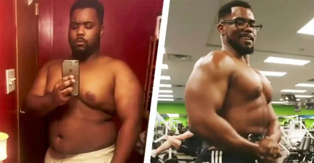 Homem na academia gordo , combinação mounjaro mais academia